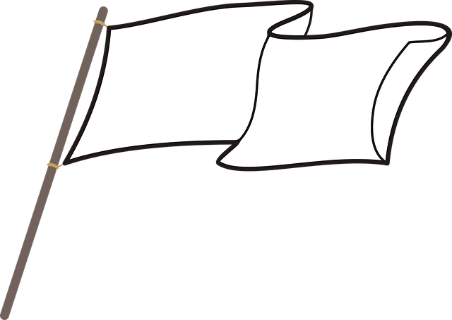 λευκή σημαία σκίτσο